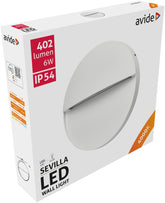 Avide Εξωτερικό Φως Σκάλας Sevilla LED 6W Λευκό 4000K IP54 16cm